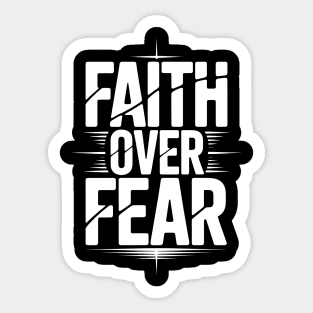 Faith Over Fear Christian Gift Sticker